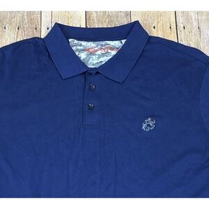 Robert Graham Skull Polo Shirt Skull Logo 2XL XXL Cotton